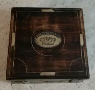 1753 J.  Scott London Brass Ship History Sextant With Hardwood Box.  C - 3082
