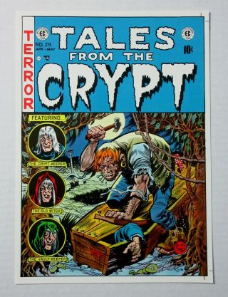 Vintage Ec Comics Tales From The Crypt 29 Comic Book Cover Art Poster