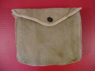 Wwi Era Us Army M1910 Haversack Canvas Meat Can Or Mess Kit Pouch - Khaki 3
