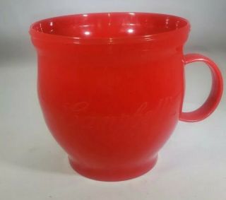 Red Plastic Campbell Cup Or Bowl Campbell ' s Soup Cup Collectible Useable 2