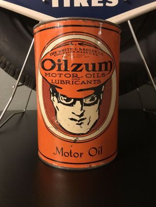 Oilzum 5 Quart Motor Oil Can