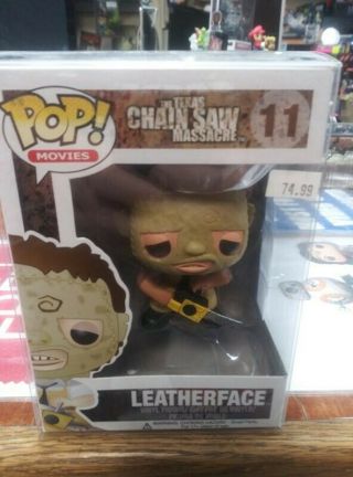 Funko Pop Horror Leatherface The Texas Chainsaw Massacre 11.  W/ Protector
