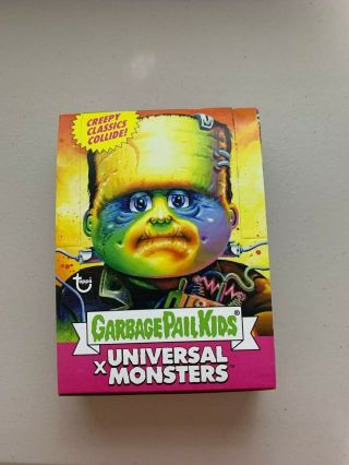 2019 Gpk Garbage Pail Kids Universal Monsters Empty Box