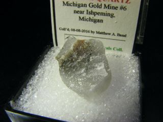 Rare Native Gold & Galena - Bismuth Telluride Michigan Gold Mine 6 Shaft Michigan 2