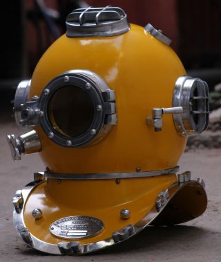 Diving Helmet Us Navy Mark V Deep Sea Marine Divers Antique Scuba Sea Divers A1