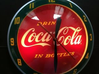 Coca Cola Double Bubble Clock Coke Soda Sign Pepsi 2
