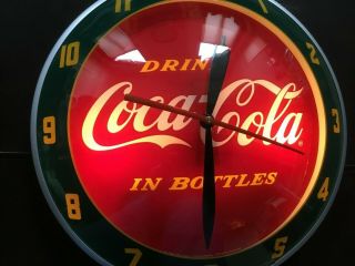 Coca Cola Double Bubble Clock Coke Soda Sign Pepsi 3