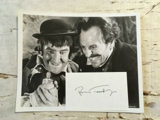 Russ Tamblyn Signed 3x5 Card West Side Story Tom Thumb