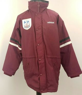 Crystal Palace Fc Vintage Coat Adidas Mens Jacket D5 (xl) Red Tdk Retro Football
