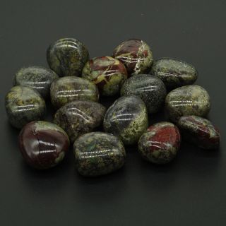 Natural Polished Gems Tumbled Dragon Bloodstone For Wicca Reiki Crystal Healing