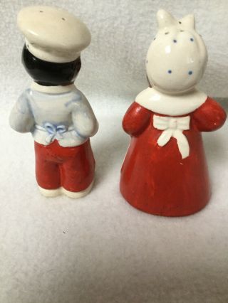 Vintage Black Americana Chef and Cook Salt and Pepper Shakers Japan? 2