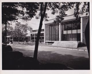 Ezra Stoller: Brandeis University Exterior Vintage 1959 Iconic Signed Art Photo