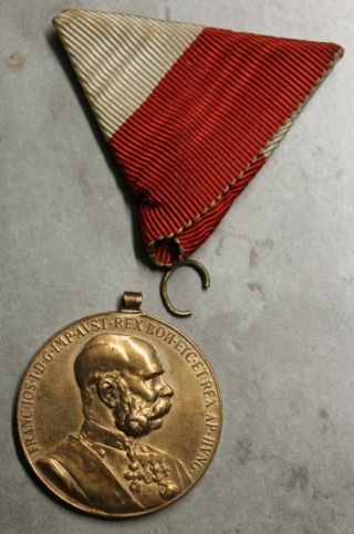 Kuk Ww1 Austria Medal 1898 Anniversary With Unknown Medal Ribbon