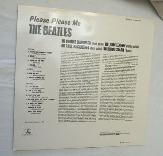 LP,  The Beatles,  Please Please Me,  Parlophone 2C 066 - 04219,  1977 MADE FRANCE,  NM 3