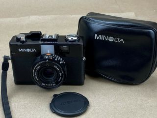 Minolta Hi - Matic G2 Vintage 35mm Film Camera W/38mm F2.  8 Lens - Perfect