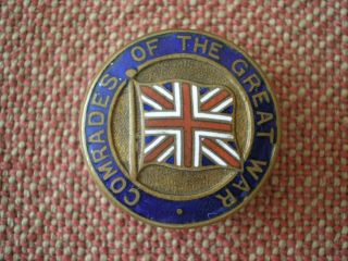 Ww1 Comrades Of The Great War Lapel Badge 166668 By Gaunt Of London