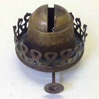 Antique Patent 1894 Brass Plume & Atwood No.  1 Oil Lamp Burner P&a