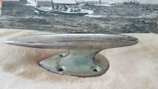 Vtg Antique Torpedo Chrome Bronze Boat Cleat 7 3/4 " Chris Craft ?