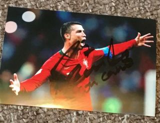 Cristiano Ronaldo Hand Signed Photo Autograph Delivery For Christmas
