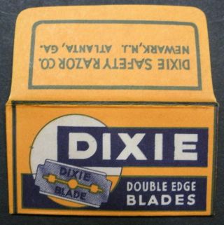 Vintage Usa Razor Blade Dixie One Wrapped Blade Rarely Seen