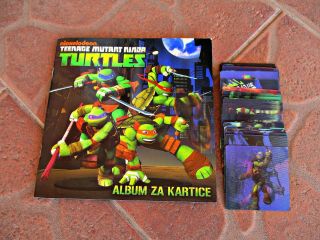Tmnt - Nickelodeon,  2014 - Empty Album And Full Set Of 3d Cards (36/36)