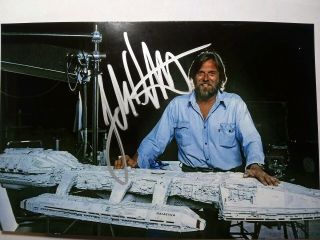 John Dykstra Hand Signed Autograph Photo - Star Wars Special Effects