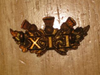 Pre - WW1 Canadian Collar Badge 59th Stormont and Glengarry Regiment 2
