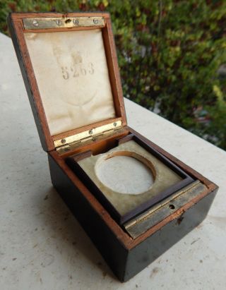 Antique Chronometer Pocket Watch Box Ships Marine