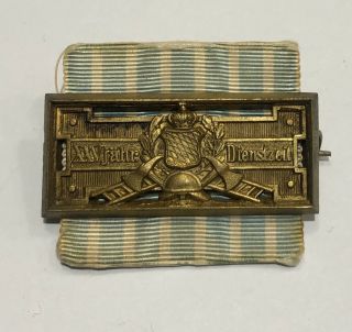 Ww1 Imperial German Army Badge Medal Ribbon 25 Years Of Service Xxv Dienstzeit