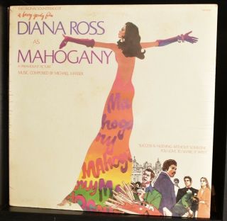 Rare Diana Ross Mahogany Soundtrack Motown M6 - 858s1 Vinyl Lp 1975