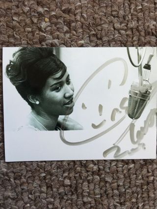 Aretha Franklin Hand Signed Photo Autograph Delivery By Christmas