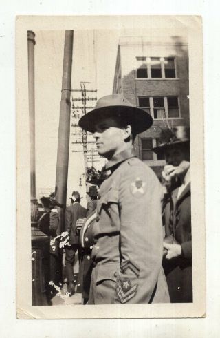 Wwi Era Photo U S Army Soldier With Second 2nd Infantry Division Patch