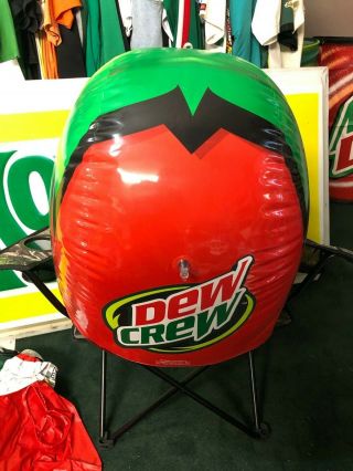 Rare HTF vintage 1993 MOUNTAIN DEW inflatable race car helmet DODGE racing 3