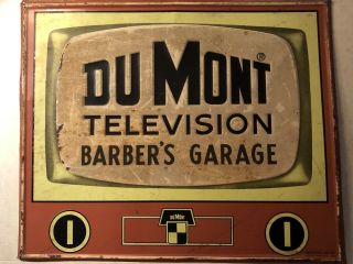 Rare Tv Du Mont Television Barber 