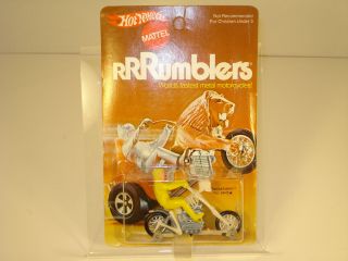Redline Hot Wheels Rrrumblers Rumblers Boneshaker On Card 1973