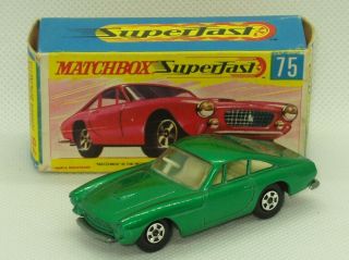 Rare Matchbox Lesney 75 Ferrari Berlinetta Superfast/miob
