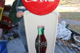 Rare Large Vintage 1950 Coca Cola Soda Pop Gas Station 54 