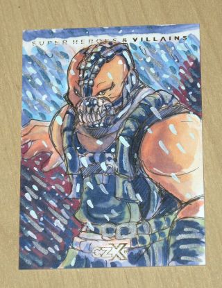 2019 Dc Czx Heroes Villians Cryptozoic Sketch Card 1/1 Luro Hersal