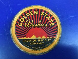 Vintage Tin,  Golden State Washers,  Radiator Specialty Co,  4 " Tin,  Great For Vintage