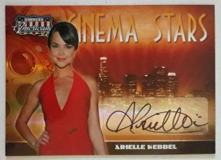 Arielle Kebbel 2008 Donruss Americana Cinema Stars Autograph Card 48/50