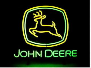 Neon Sign John Deere Beer Bar Pub Party Store Decor Home Wall Lamp Gift 17 " X14 "