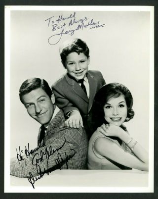 Dick Van Dyke & Larry Mathews Dick Van Dyke Show Signed Autographed 8 X 10 Photo