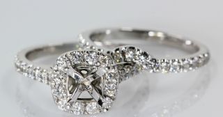 1.  5 Carat Tw Neil Lane Diamond Engagement Ring Setting & Wedding Band Set
