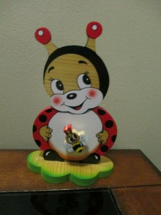 Bartolucci Wooden Musical Lady Bug 7.  5 " Made In Italy Plays How Much Is That Dog