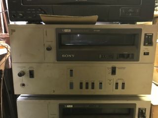 Vintage Sony Vp - 5000 Video Cassette Player From Tv Radio Station