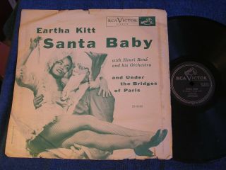 Eartha Kitt/santa Baby - Under The Bridges Of Paris/w Sleeve/rca Victor 20 - 5502/e -