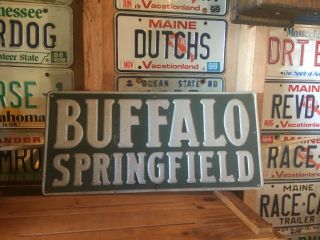 Buffalo Springfield Steam Roller Sign Band Name Plate Badge Emblem
