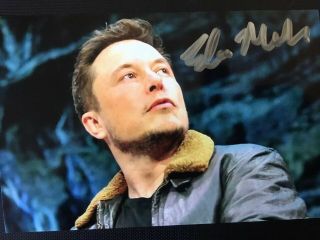 Elon Musk Hand Signed Photo Autograph - Tesla - Christmas Present Idea