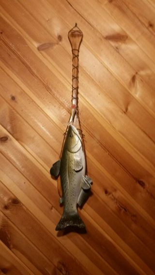 Catfish Wood Carving Fish Taxidermy Vintage Lure Fish Decoy Casey Edwards