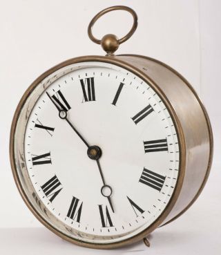 Vintage English Ship Clock,  Brass Case.